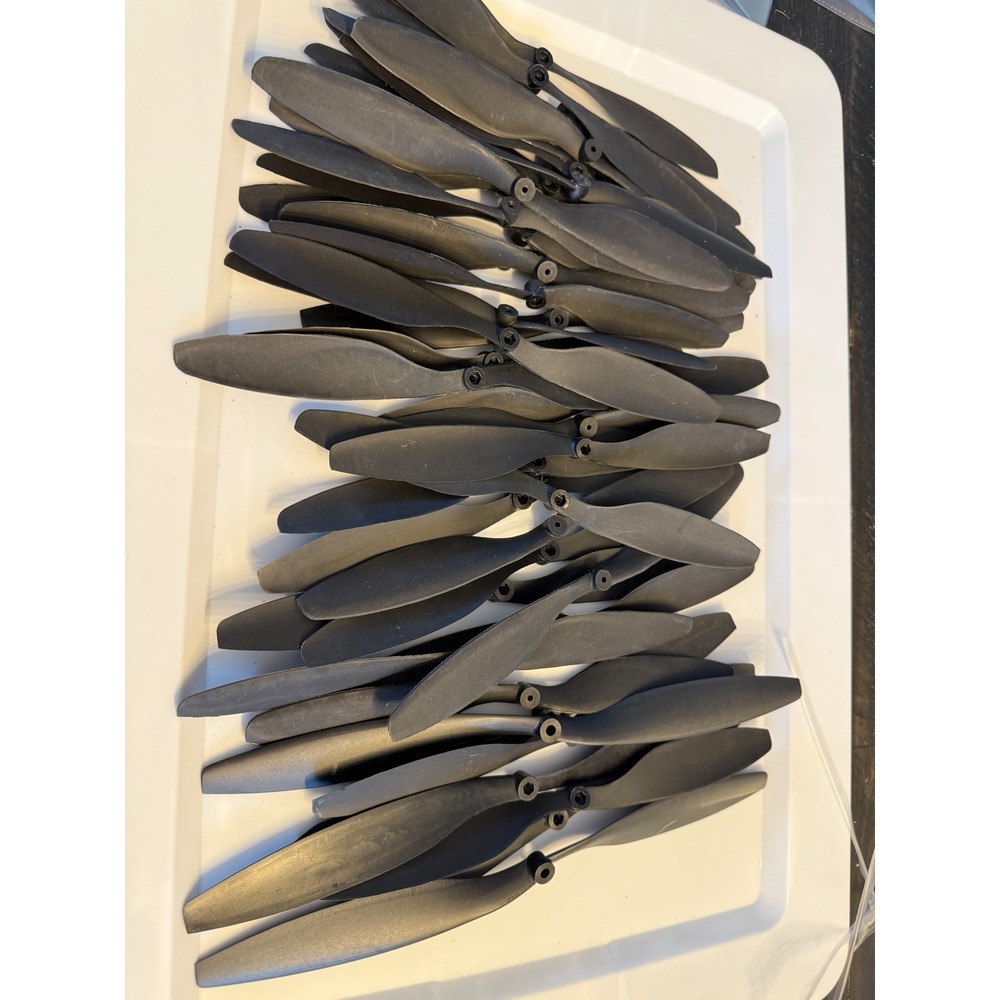 Bulk Lot Black RC Drone Propeller Blades Plastic Replacement Parts 10-12 Inch